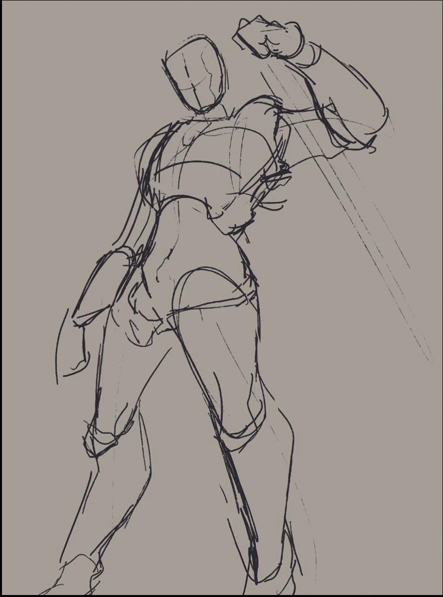 a painting of a person holding a piece of wood