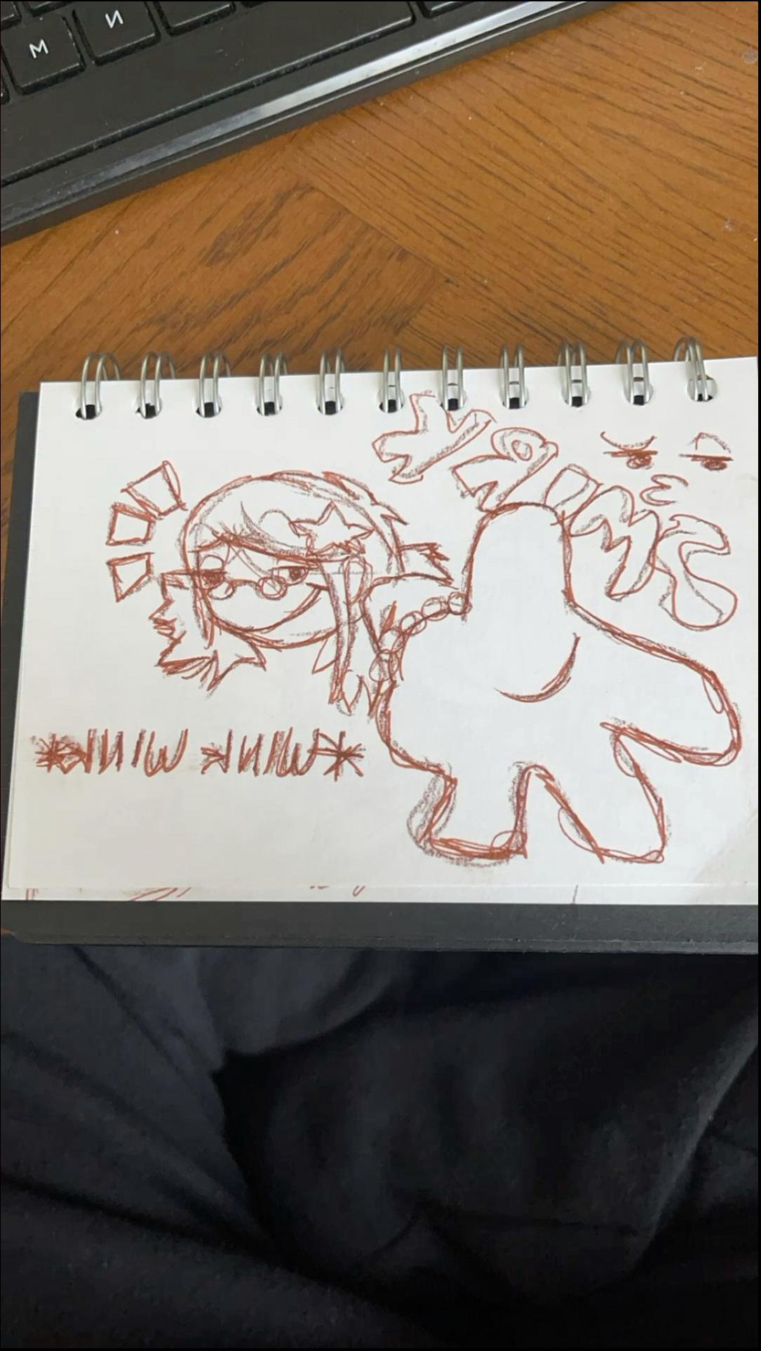 a sign that is on a table