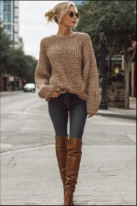 a woman wearing a black skirt and a black hat