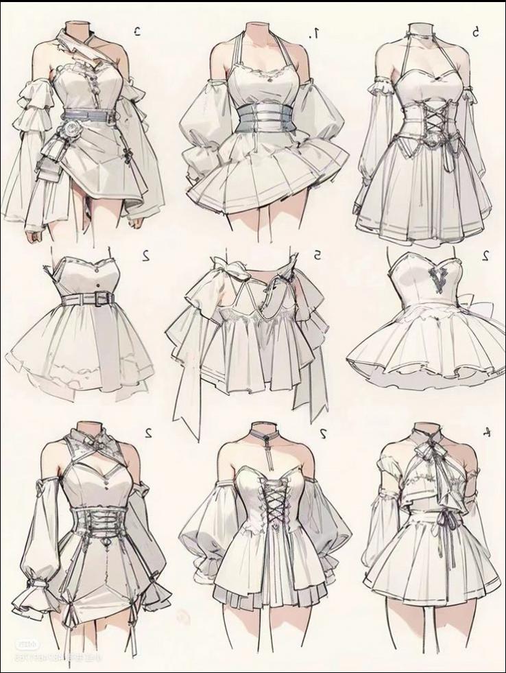 a collage of photos of a woman in a dress