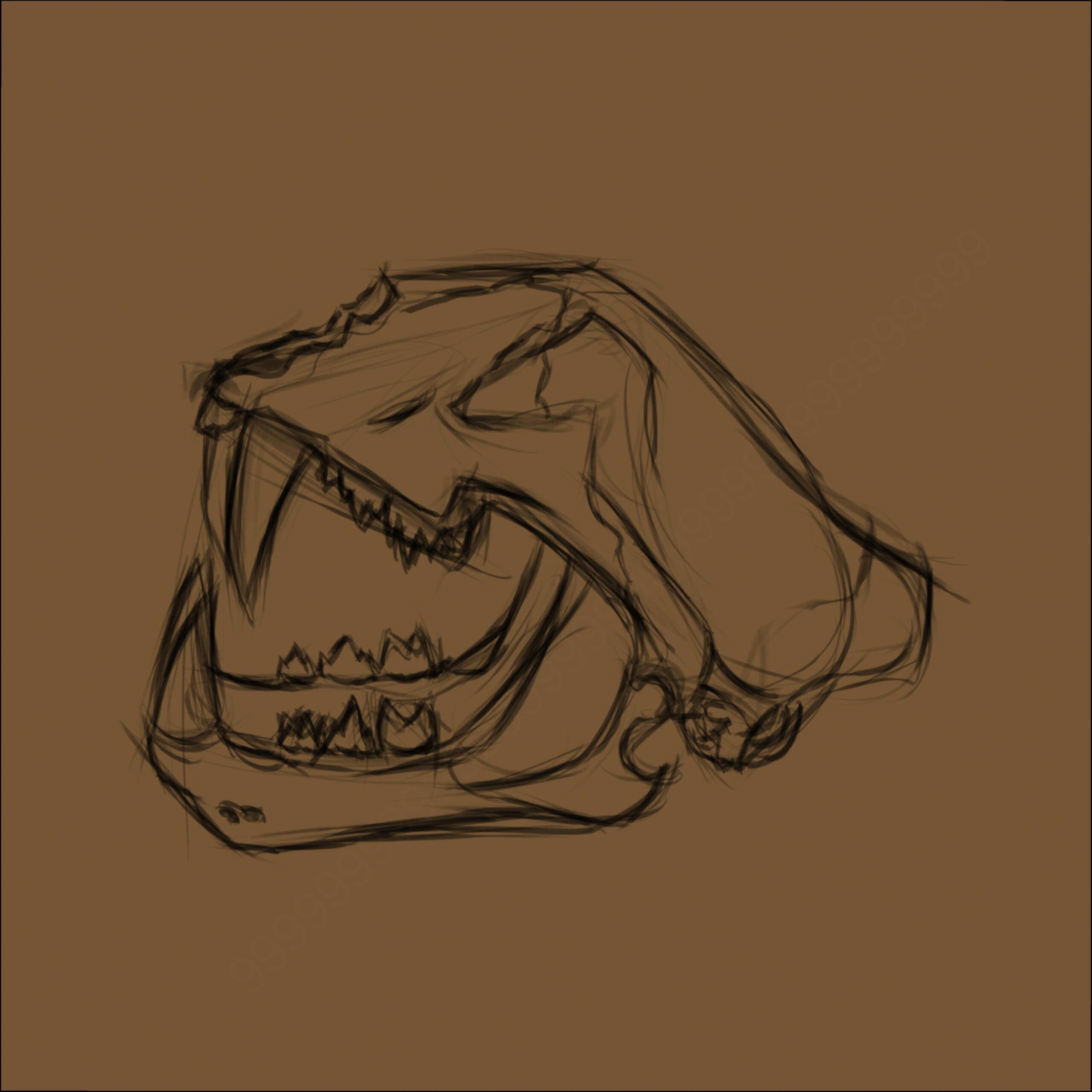 a painting of a man with a bird on his head