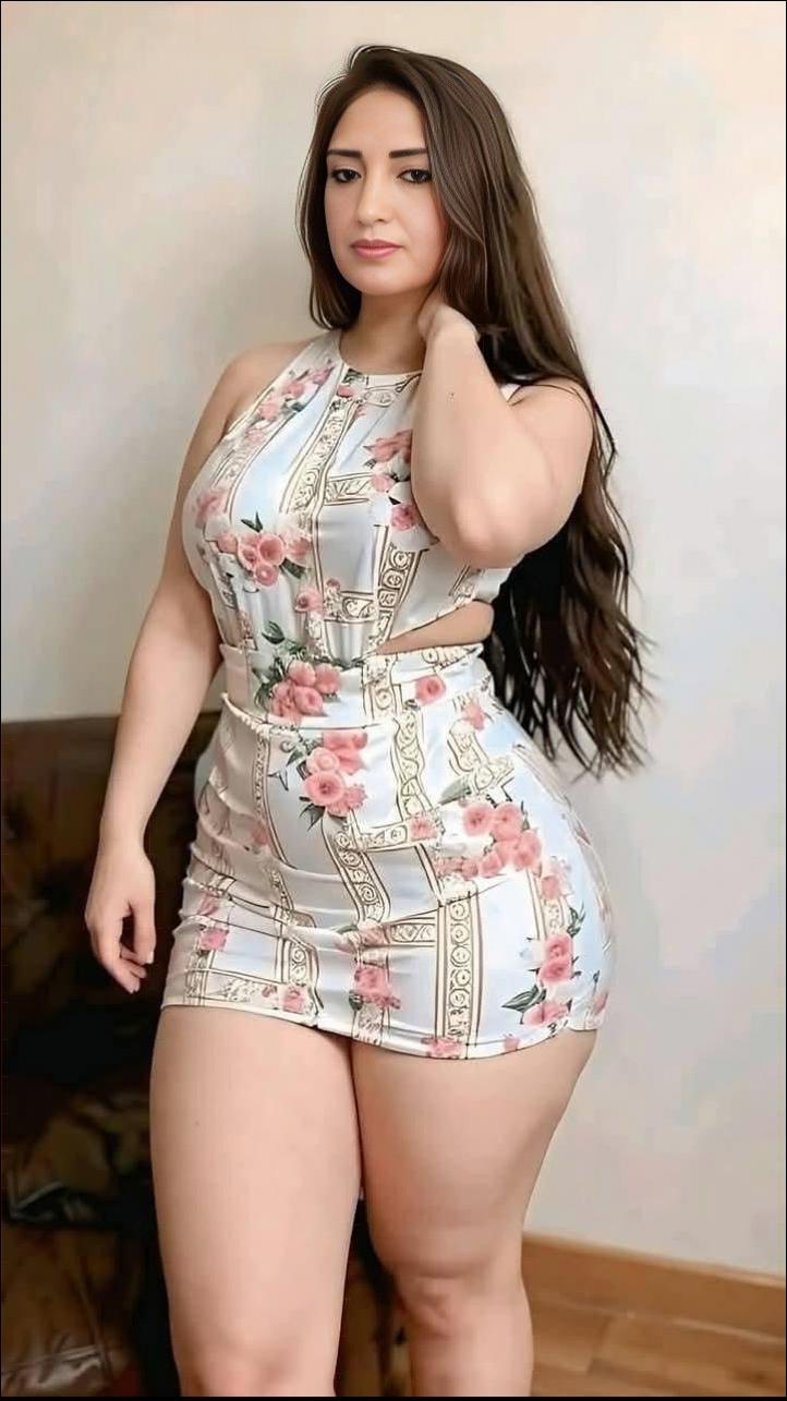 a woman in a red dress is posing for a picture