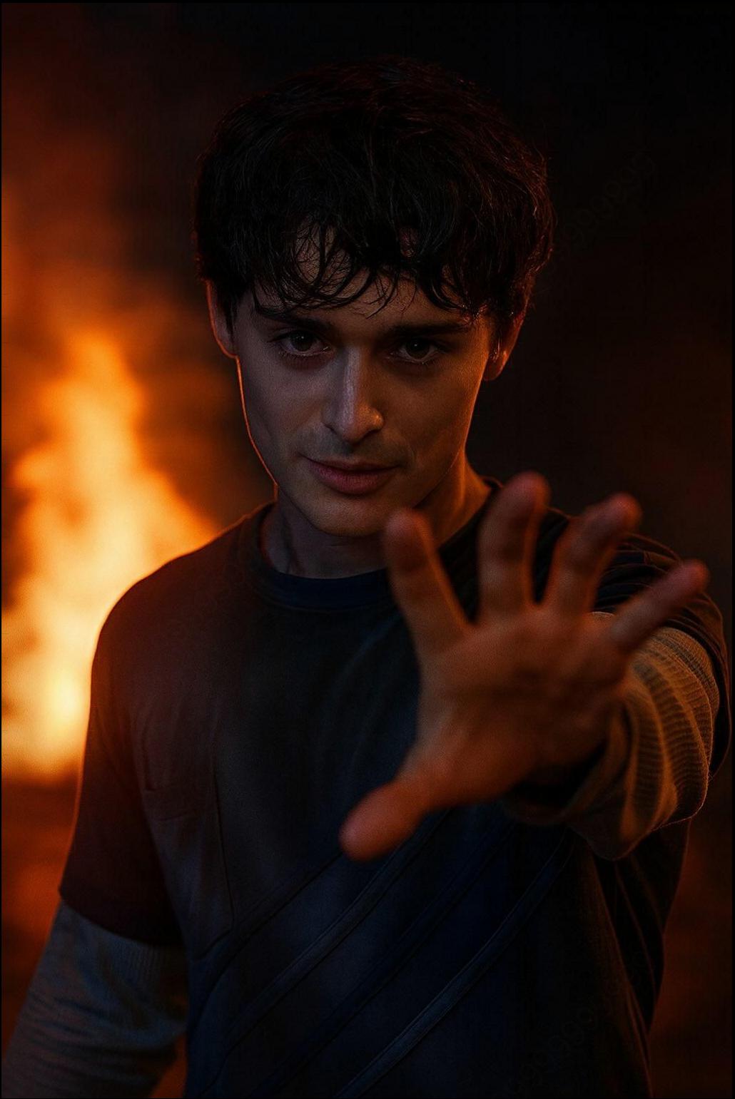 a man holding a cigarette in his right hand