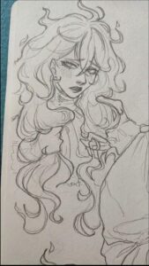 a painting of a painting of a man on a horse