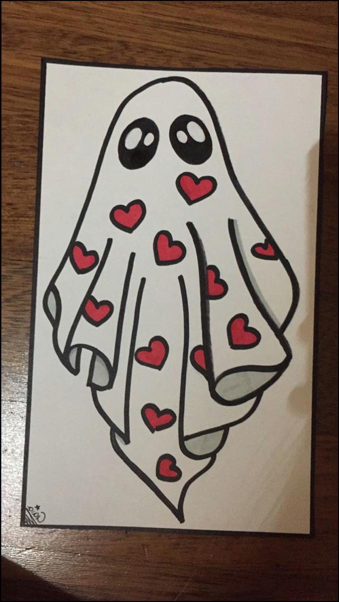 a painting of a person holding a piece of paper