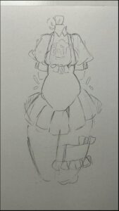 a painting of a bird on a wall