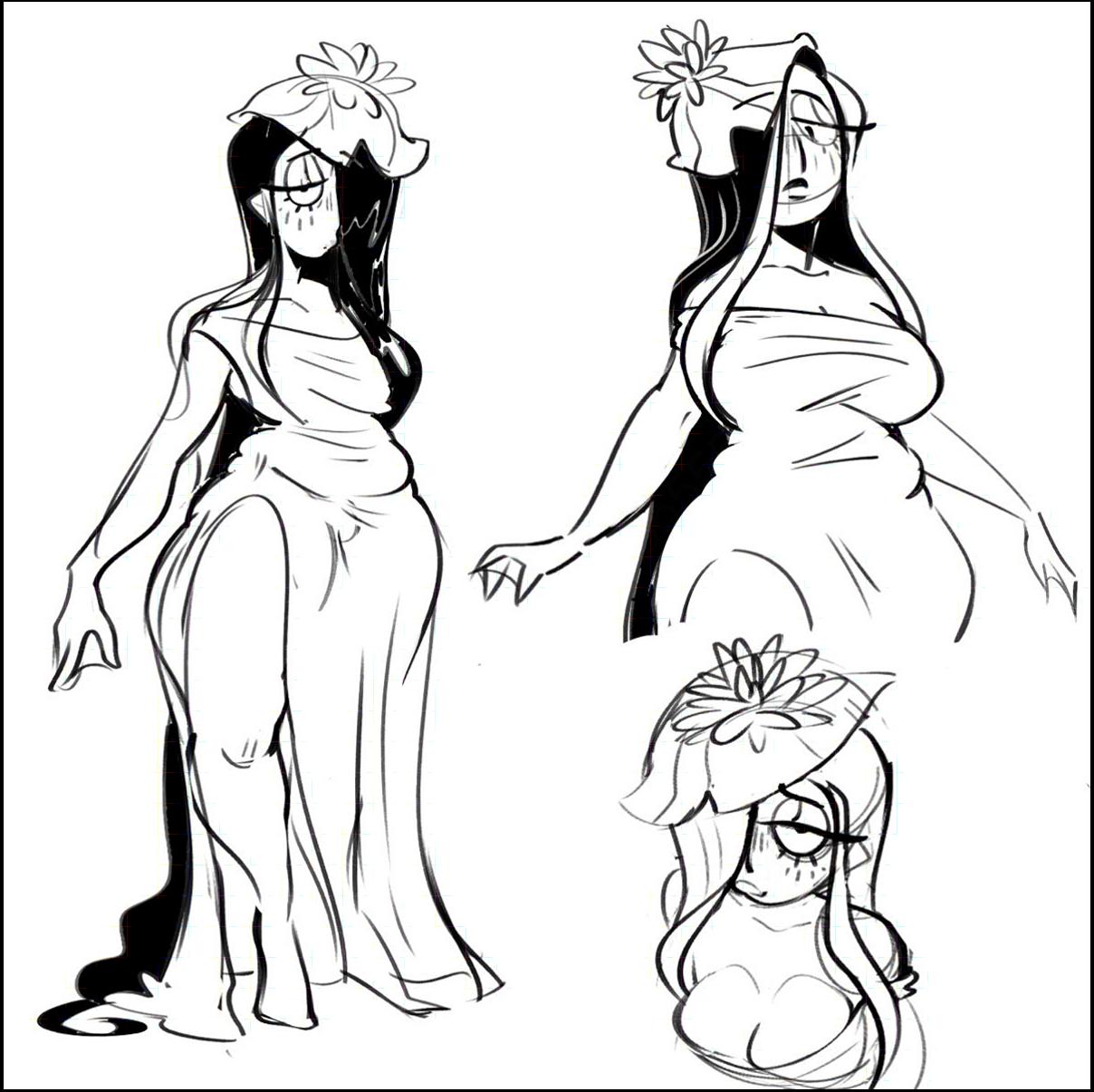 a painting of a woman and a man on a wall