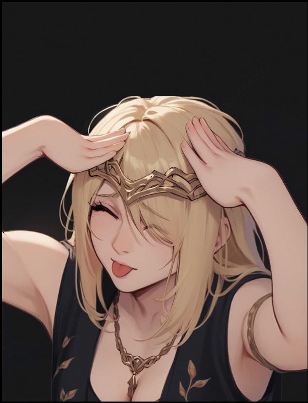 a woman with a black hair and a black top