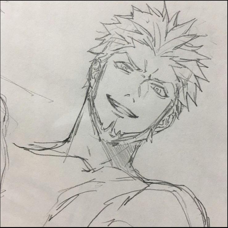 a painting of a woman with a large head