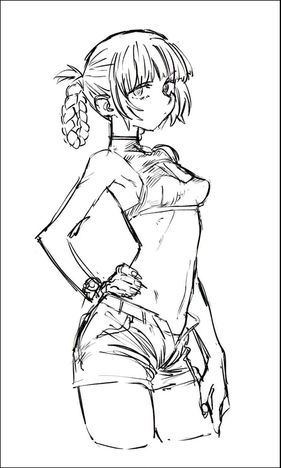 a painting of a woman with a black and white teddy bear