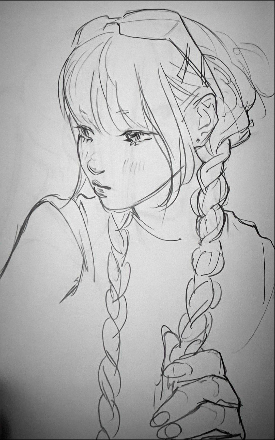 a painting of a painting of a man with a black and white striped neck