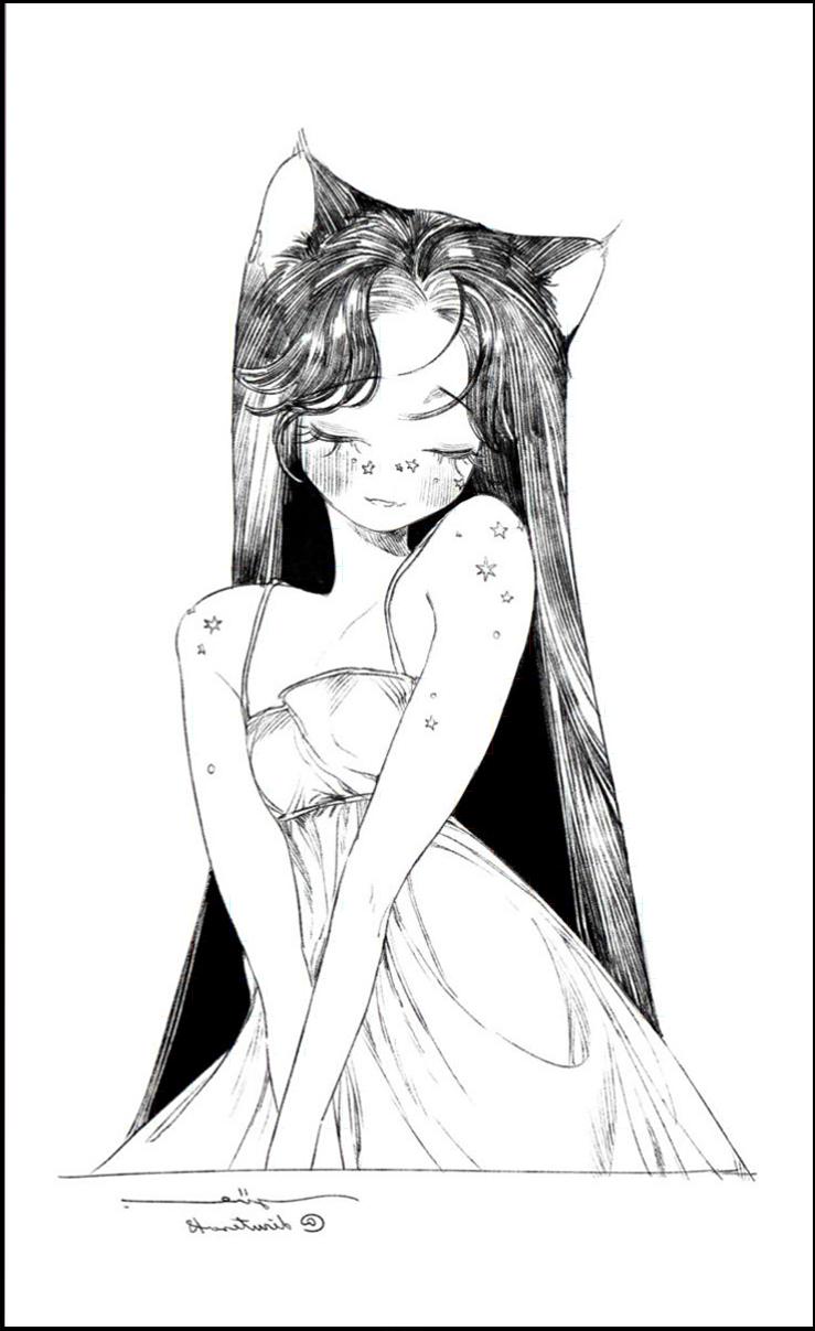 a painting of a woman holding a white and black bird