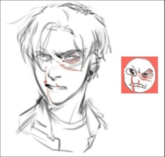 a painting of a woman with a red and white striped tie