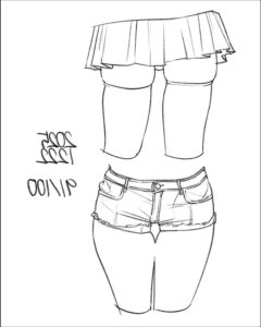 a painting of a man in a suit on a white and black tattered suit