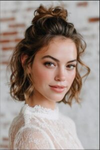 a young woman is posing for a picture