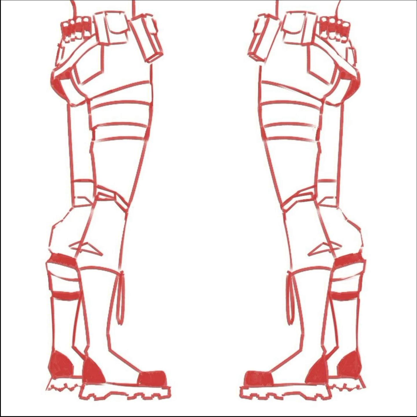 two different pictures of a red and white striped table