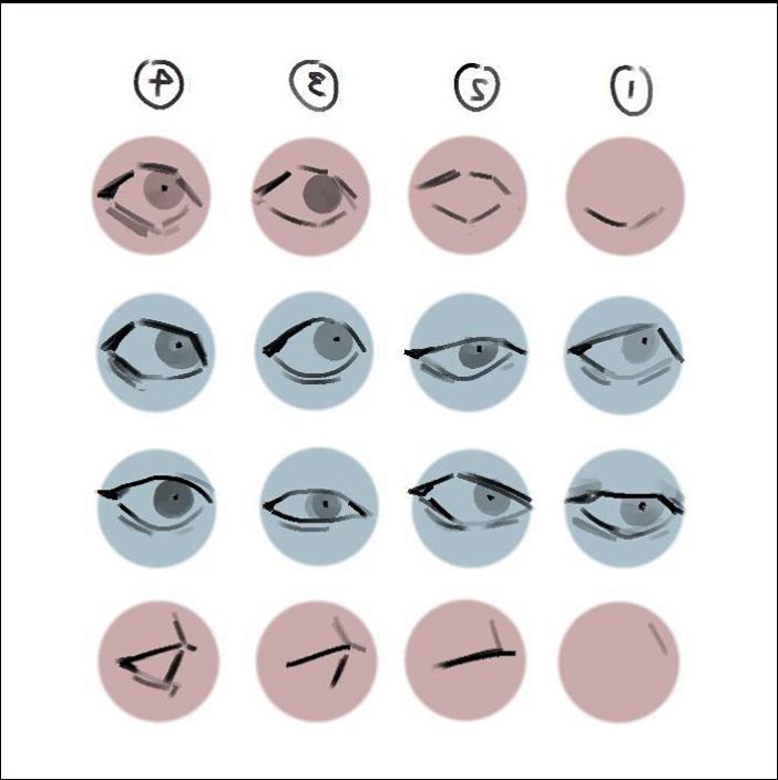 a collage of different colored clocks on a wall