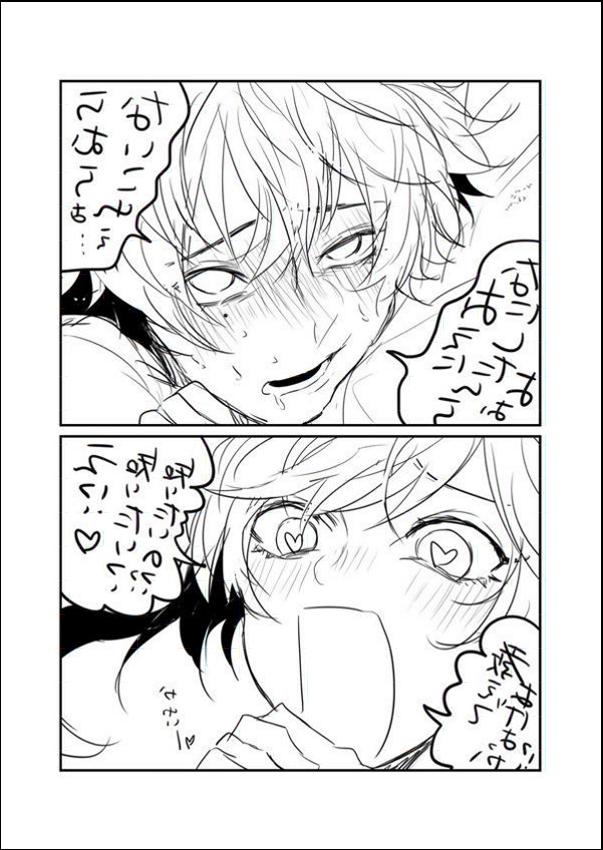 a painting of a man with a cat on his head