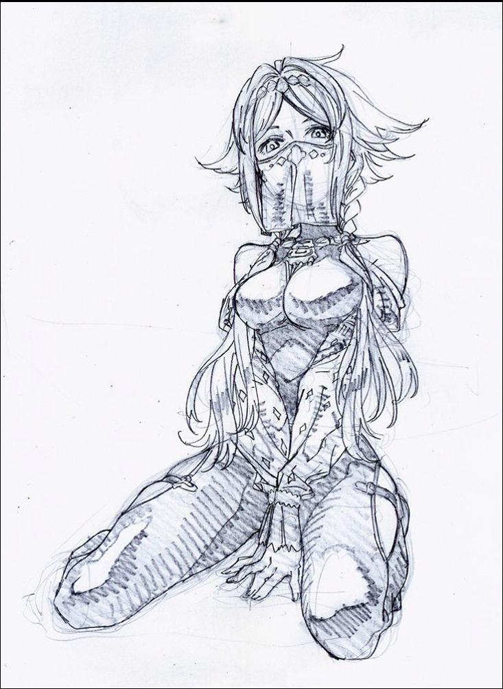 a painting of a person holding a large piece of wood