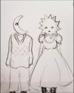 Crescent Moon and Sun Crescent Moon and Sun