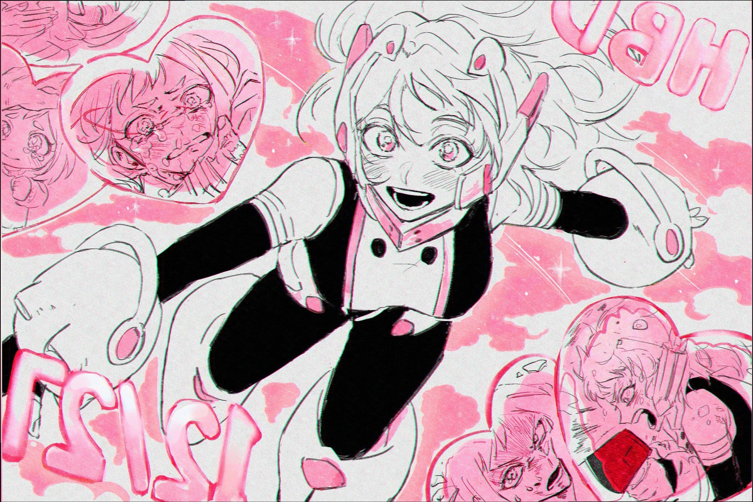 a painting of a woman with a cat on a wall