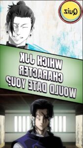 a woman is standing in front of a sign