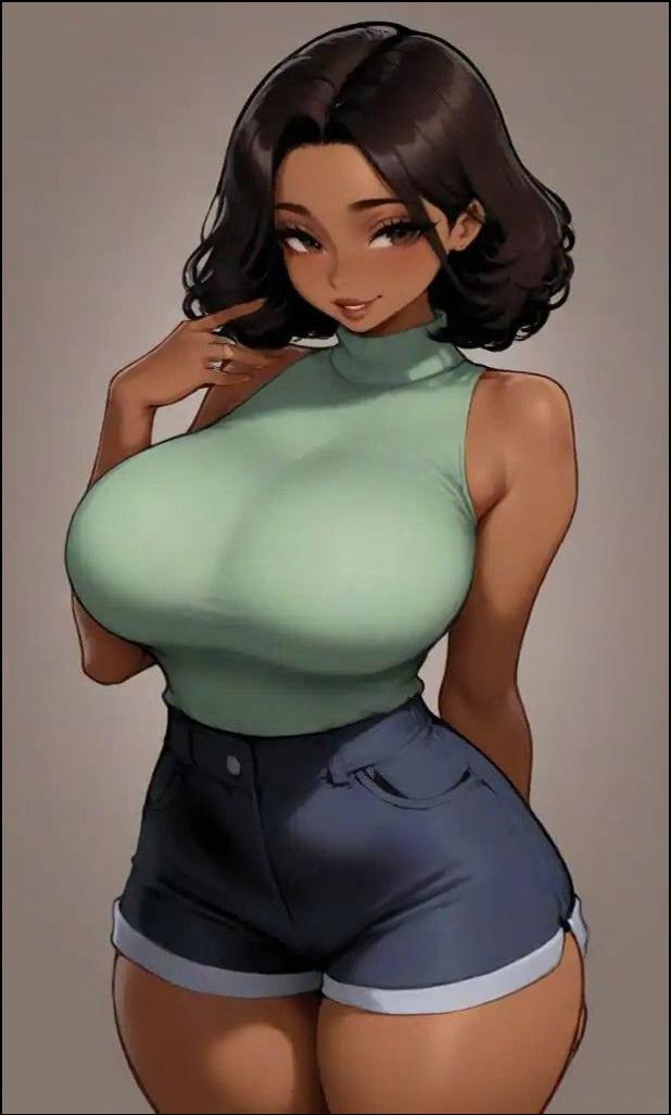 a woman in a blue shirt and blue skirt holding a blue and white kite