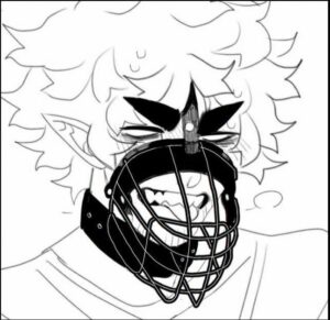 a painting of a bird on a bird feeder