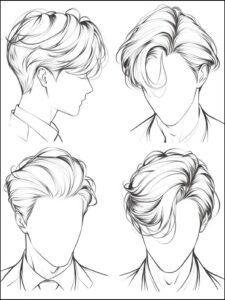 a painting of a man with a black and white striped neck