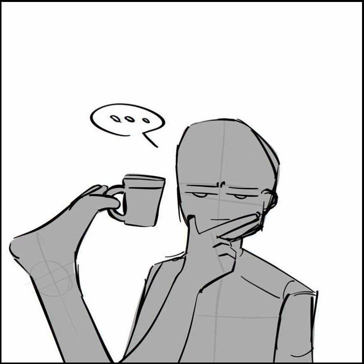 a man with a clock on his head