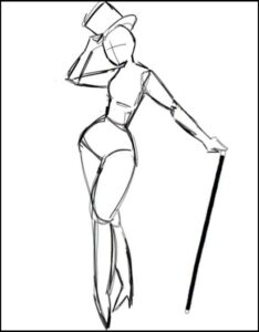 a painting of a man holding a knife