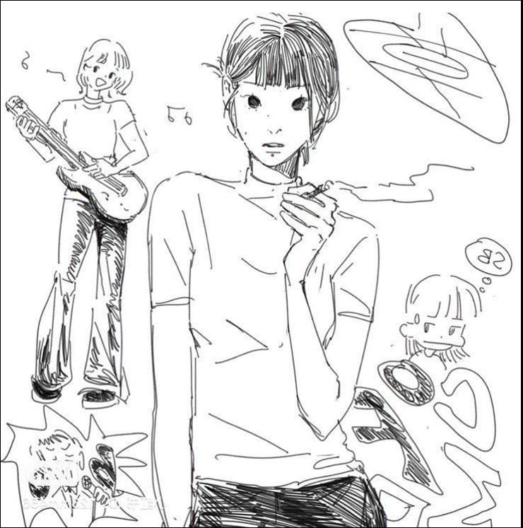 a painting of a man holding a baseball bat