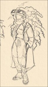 a painting of a woman holding a large white bird