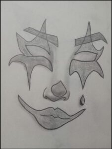 a painting of a bird on a white background