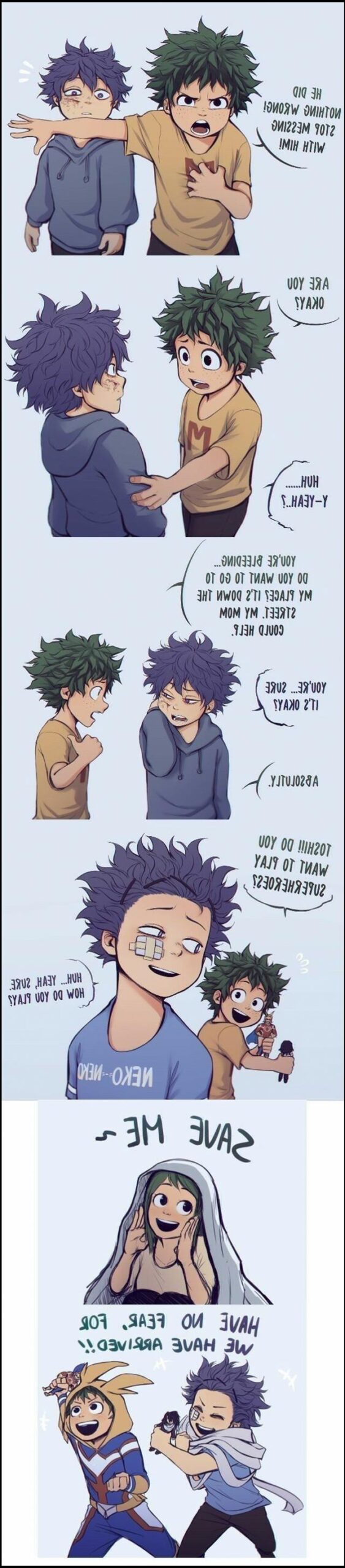 a collage of photos of people in a room