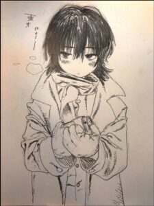 a painting of a woman holding a large bird