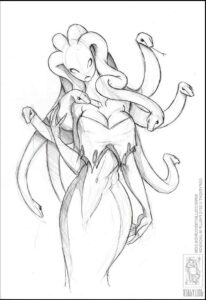 a painting of a man and a woman on a painting