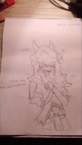 a paper with a picture of a person on it