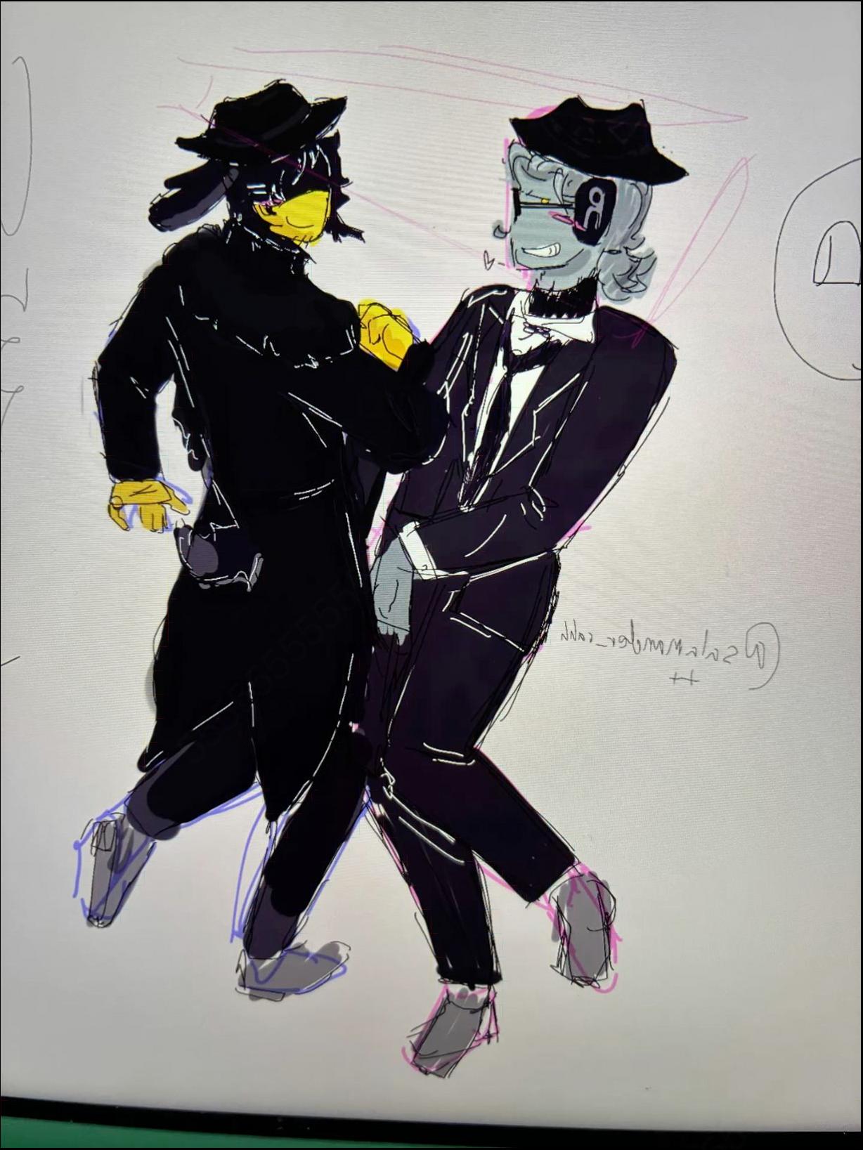 a person dressed in black and white with a skateboard