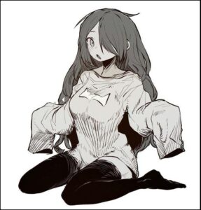 a woman with a stuffed bear on a bed