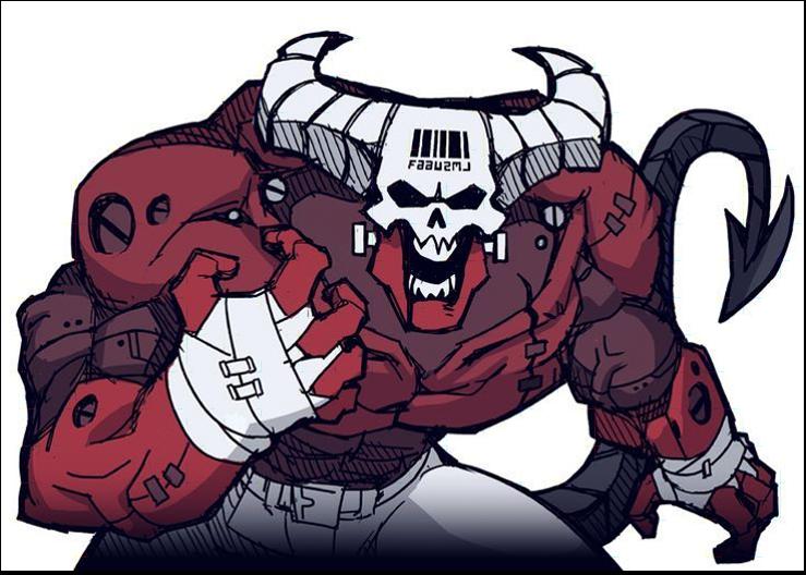 a painting of a bear with a picture of a man on it