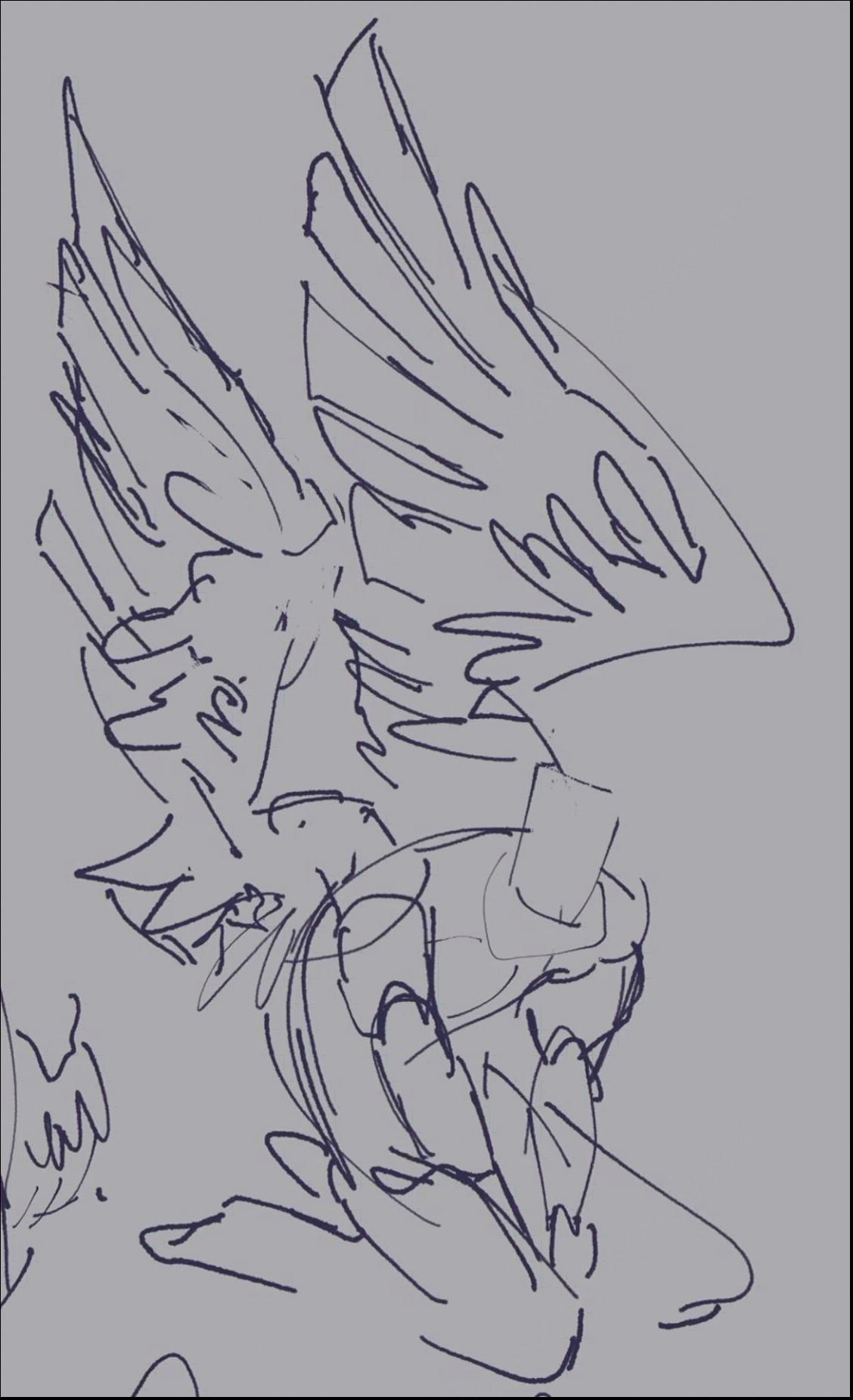 a painting of a man with a bird on his back