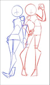 a painting of a woman in a blue dress