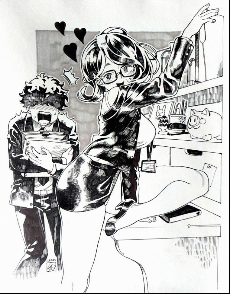 a painting of a woman with a cat on her head