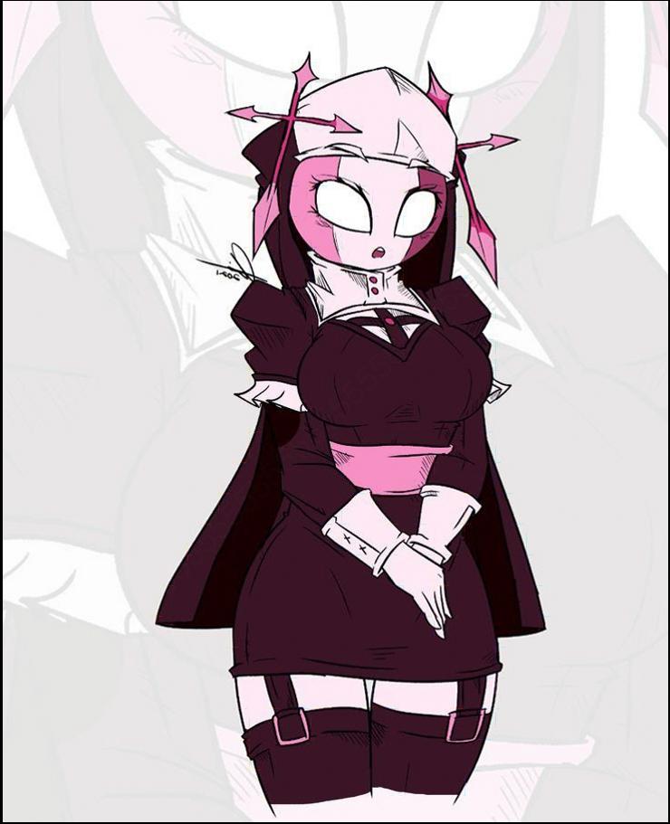 a woman dressed in a costume with a stuffed animal