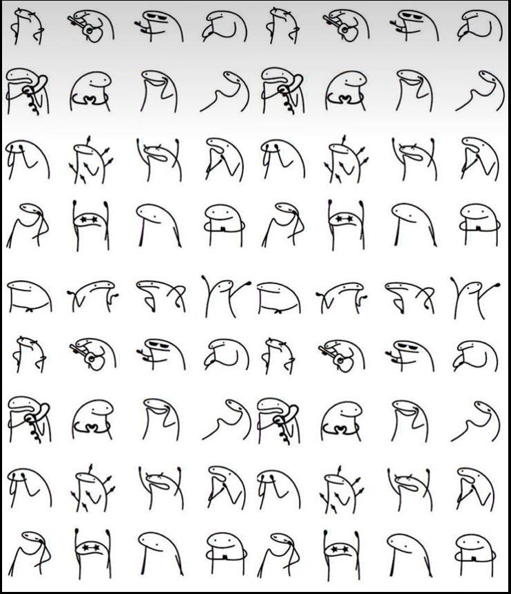 a collage of photos of a group of birds