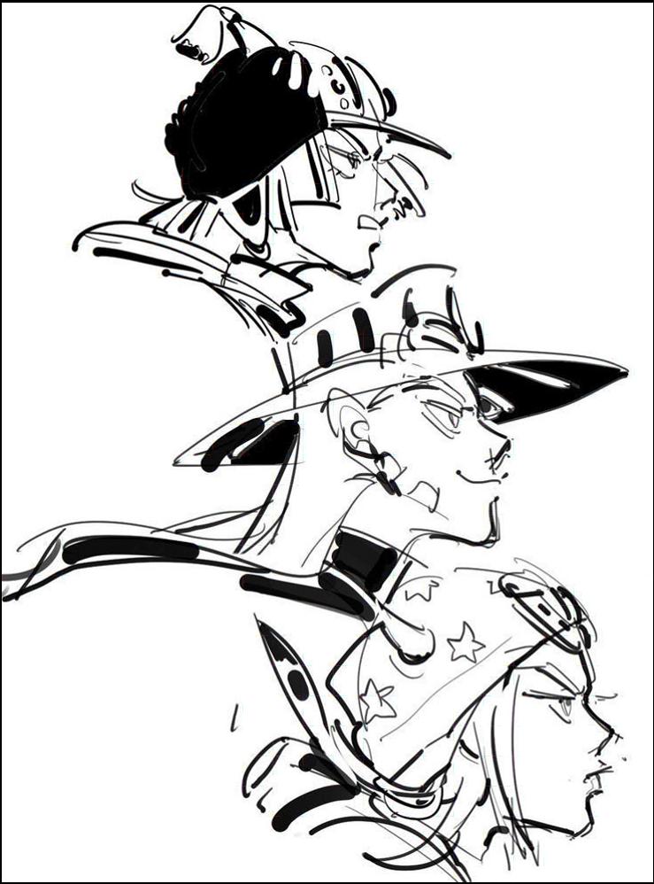 a painting of a man with a sword