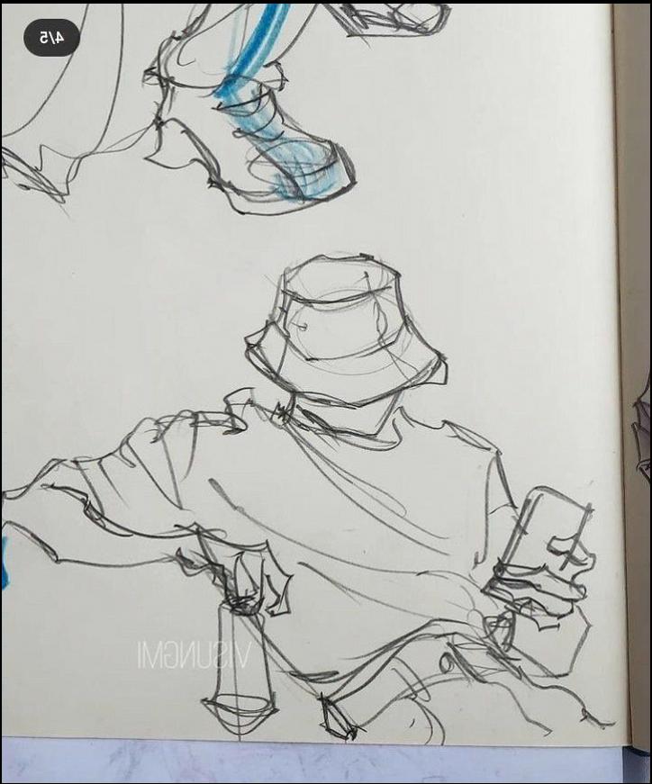 a painting of a man with a bird on his head