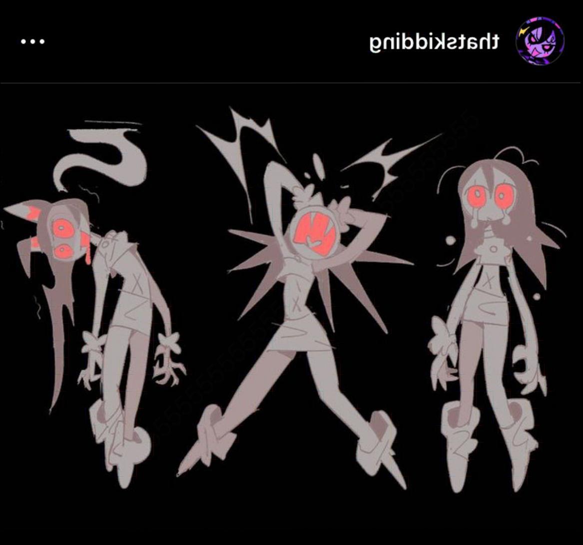 a painting of a group of people with a cartoon character