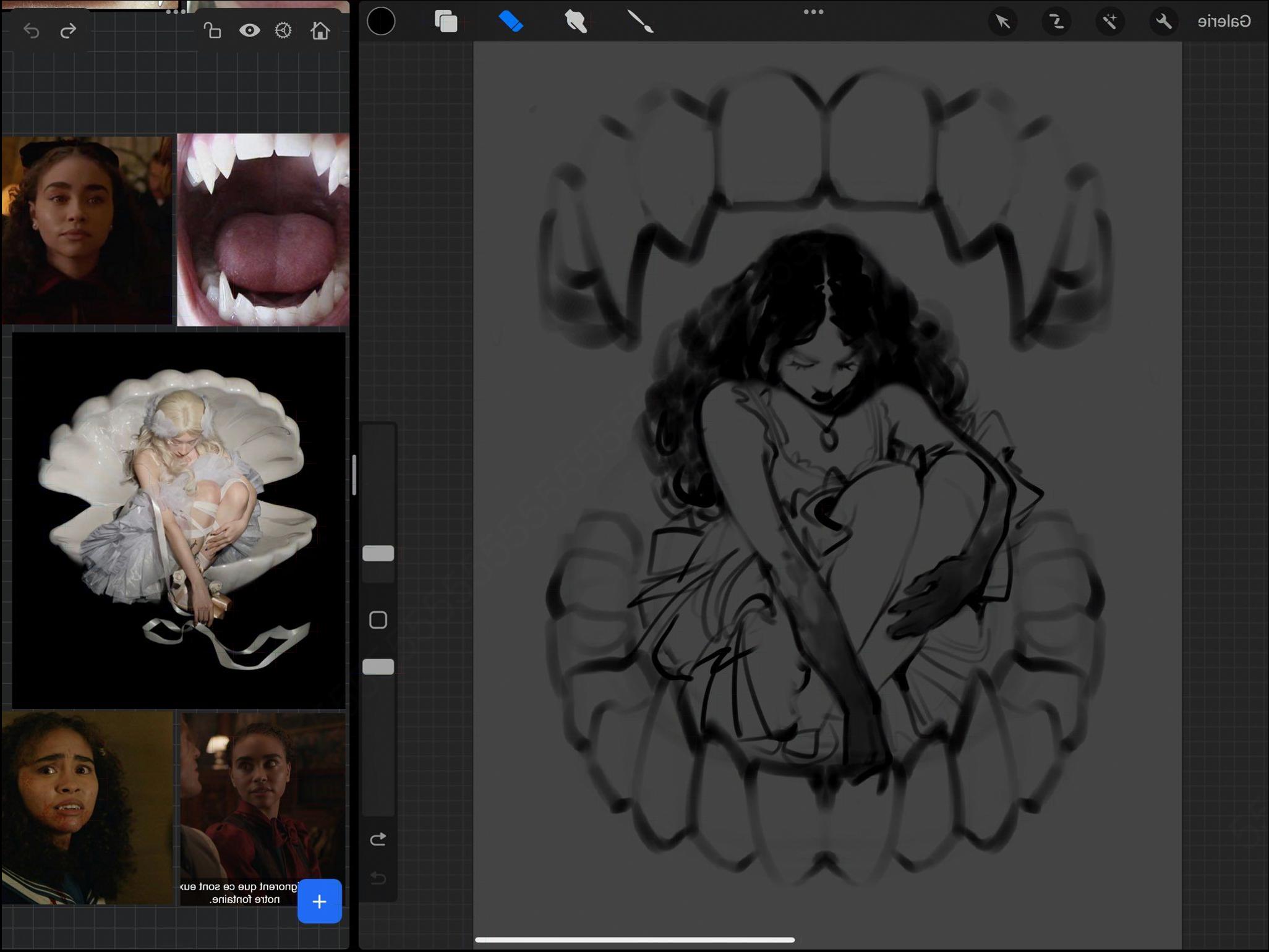 a collage of photos of a woman wearing a cat mask